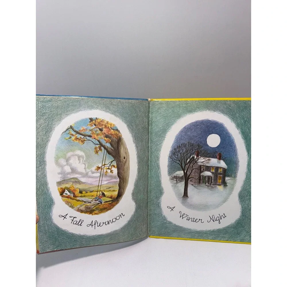 Vintage 1974 The Wonders of the Seasons Big Golden Book Eloise Wilkin Hardcover